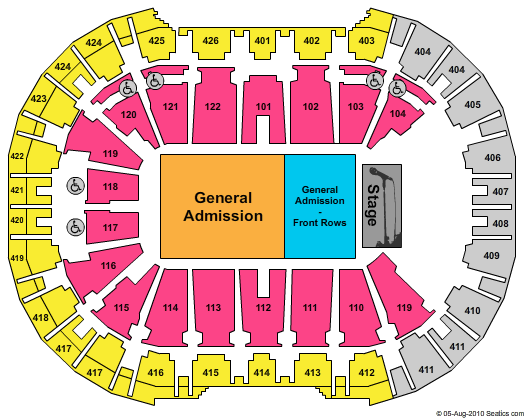 O2 Arena - Prague Standard Seating Chart